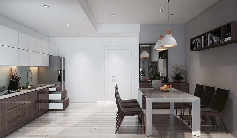 Sang trọng với thiết kế nội thất phòng bếp - DrHouse